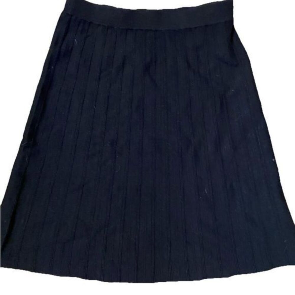 Jules & Leopold Knit Skirt - S black knit , nylon polyester NWT
